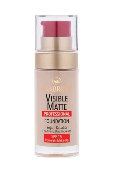Gabrini Visible Matte Fondöten Yoğun Kapatıcı 01 - SPF 15 ürün görseli 1