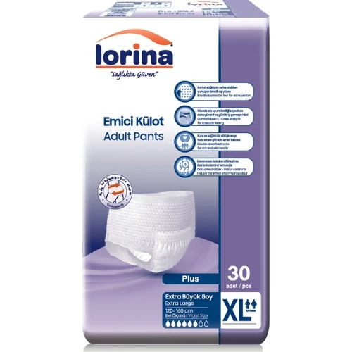 Lorina Emici Külot Hasta Bezi Xlarge 30 Adet ürün görseli 1