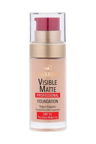 Gabrini Visible Matte Fondöten Yoğun Kapatıcı 02 - SPF 15 ürün görseli 1