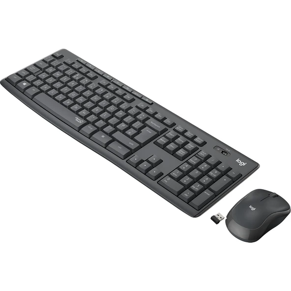 LOGITECH MK295 KABLOSUZ KLAVYE MOUSE SET SIYAH (920-009804) ürün görseli 1