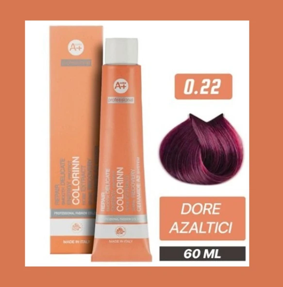 Colorinn Tüp Saç Boyası 0.22 Dore ve Turuncu Azaltıcı 50 Gr + Oksidan Sıvısı 50 Ml ürün görseli 1