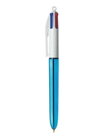 Bic 4 Colours Shine Mavi Gövde Tükenmez Kalem ürün görseli 1