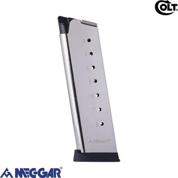 MEC-GAR SARJOR MEC-GAR COLT 45 8RD INOX (BEYAZ) ürün görseli 1