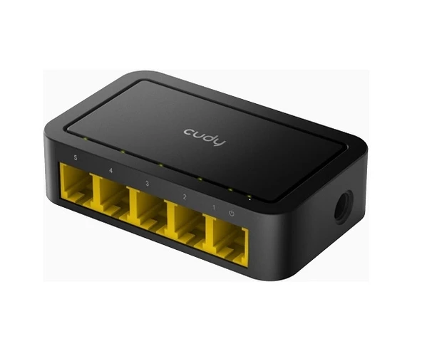 Cudy FS105D 5 Port 10/100 Yönetilemez Desktop Plastik Kasa Switch ürün görseli 1