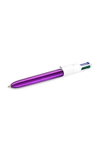 Bic 4 Colours Shine Mor Gövde Tükenmez Kalem ürün görseli 1