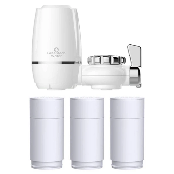 Greentech Water UF Membran Filtreli Musluk Ucu Arıtıcı / 3 Adet UF Membran Filtreli Kartuş / GW-D01P2 ürün görseli 1