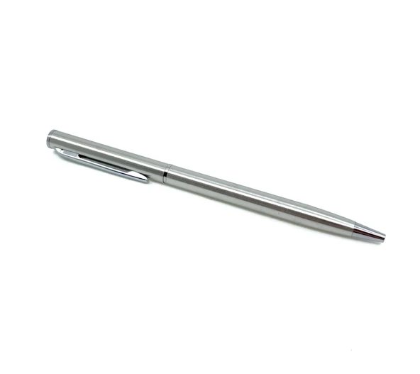 Premium Metal Roller Tükenmez Kalem - Mat Krom ürün görseli 1