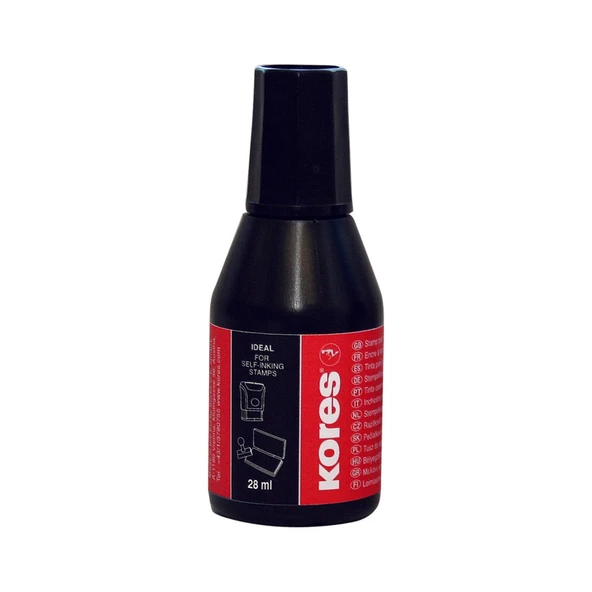 KORES DAMGA MÜREKKEBİ SİYAH 28 ML ürün görseli 1