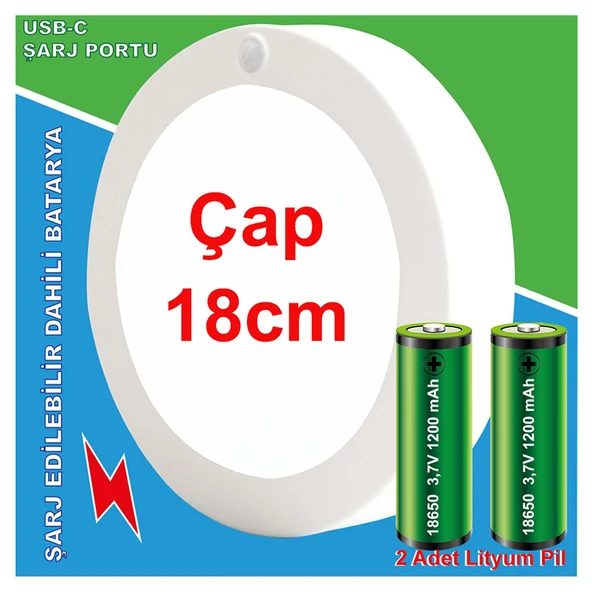 Greentech Şarjlı Hareket Sensörlü Led Aydınlatma / GT-CL05 ürün görseli 1