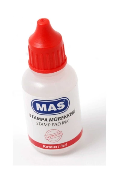 MAS ISTAMPA MÜREKKEBİ 20 ML KIRMIZI 464 ürün görseli 1
