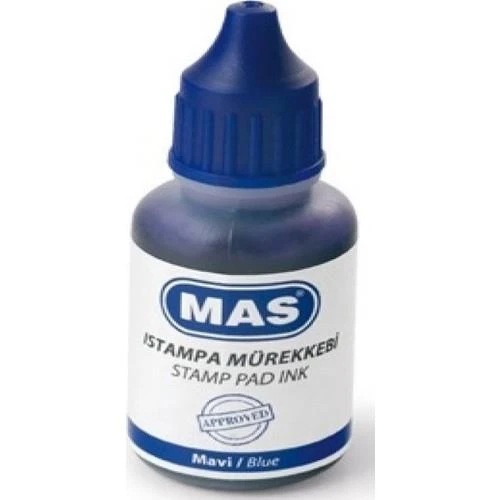 MAS ISTAMPA MÜREKKEBİ 20 ML MAVİ 463 ürün görseli 1