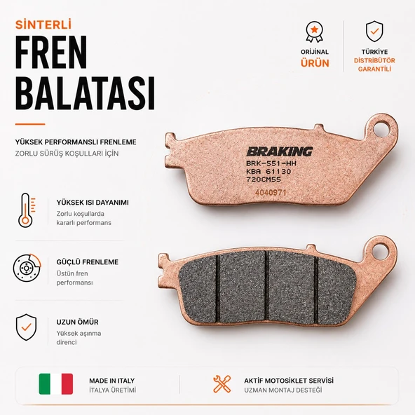 Braking Suzuki İntruder Vl Ct 1500 (2013-2016) Sinterli Ön Fren Balatası ürün görseli 1