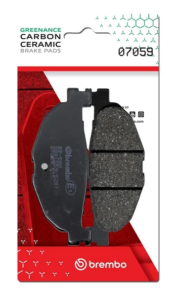 Brembo Yamaha Tmax 500 (2004-2011) Karbon Seramik Arka Fren Balatası ürün görseli 1