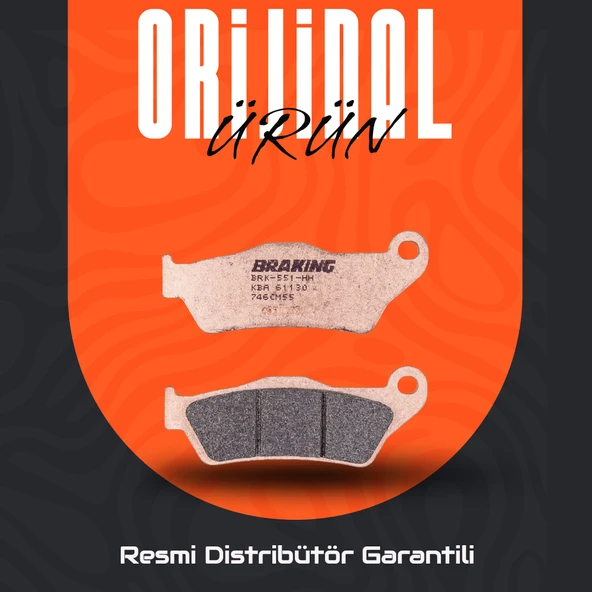 Braking Ktm Adventure R 990 (2010-2013) Sinterli Arka Fren Balatası ürün görseli 1