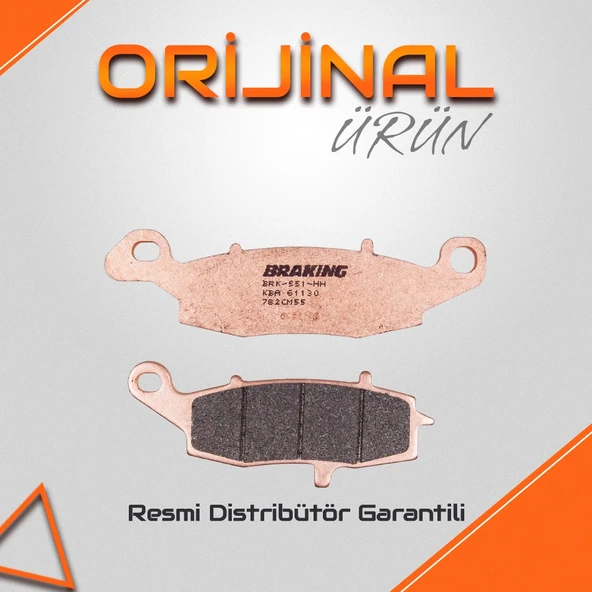 Braking Suzuki Gsr 750 (2011-2016) Sinterli Sol Ön Fren Balatası ürün görseli 1