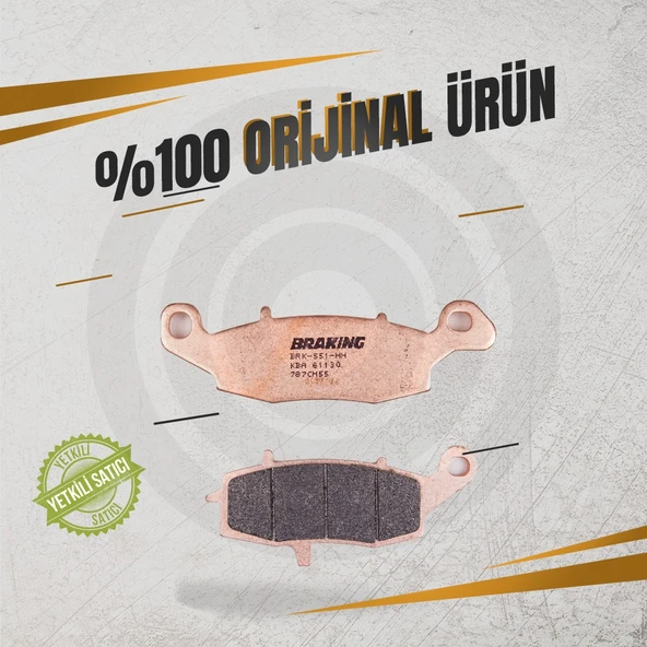 Braking Suzuki Gsr 750 (2011-2016) Sinterli Sağ Ön Fren Balatası ürün görseli 1