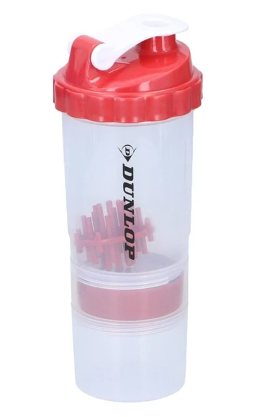 DUNLOP Fitness Shaker Şişesi Kırmızı ürün görseli 1