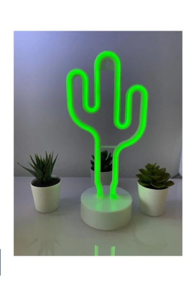 Naturalove Dekoratif Neon Led Kaktüs Lamba ürün görseli 1