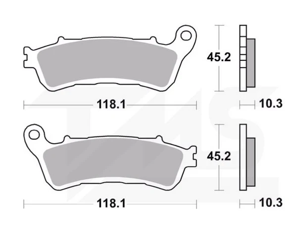 Braking Honda Gl1800 Goldwing (2018-2024) Sinterli Ön Fren Balatası ürün görseli 1
