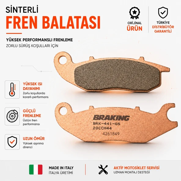 Braking Honda Crf250l (2013-2025) Sinterli Ön Fren Balatası ürün görseli 1
