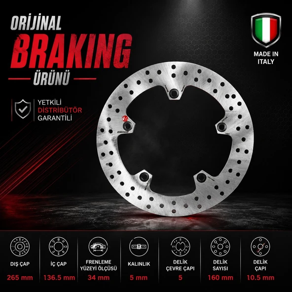 Braking Bmw F 650 Gs (2008-2012) Arka Fren Diski ürün görseli 1