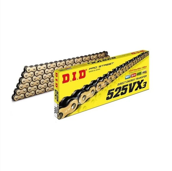 Dıd Bmw F800 Gs (2021-2024) 525-122 X-Ringli Zincir (Gold Renk) ürün görseli 1