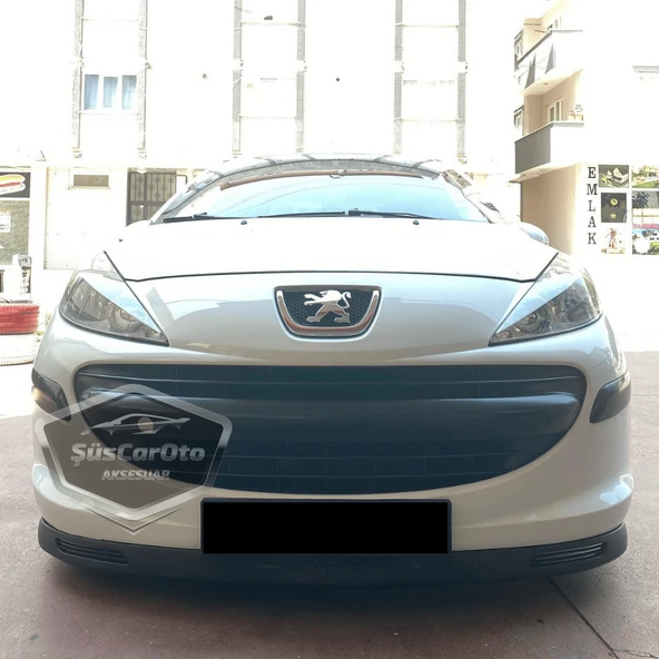 Peugeot 207 2006-2014 Uyumlu Üniversal V2 Laguna Lip Esnek Ön Lip 2 Parça Tampon Altı Dil Karlık Ön Ek ürün görseli 1