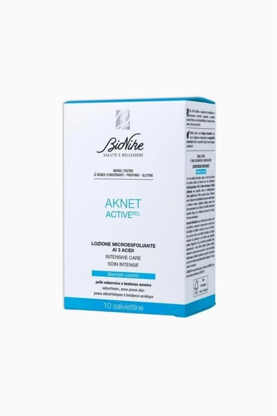BioNike Aknet Active Peel 10'lu Tek Kullanımlı Mendil ürün görseli 1