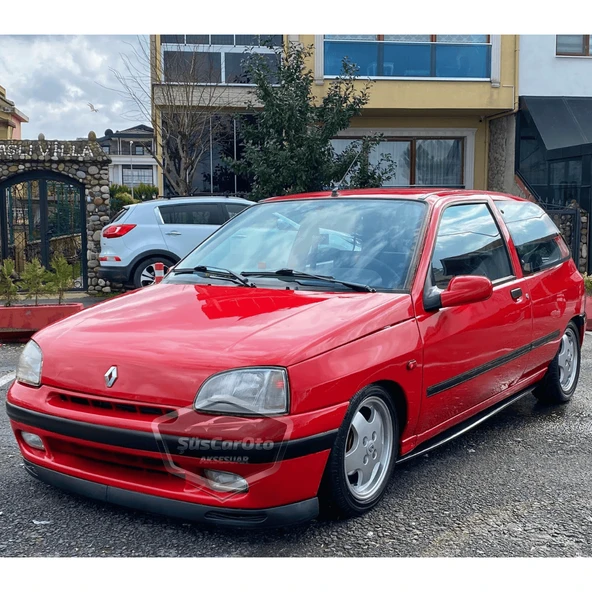 Renault Clio 1 1990-1997 Uyumlu Üniversal V2 Laguna Lip Esnek Ön Lip 2 Parça Tampon Altı Dil Karlık Ön Ek ürün görseli 1
