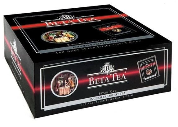 Beta English Breakfast Bardak Poşet 100 Adet (Seylan Çayı - Ceylon Tea) (Earl Grey - Bergamot - Tomurcuk Çayı) ürün görseli 1