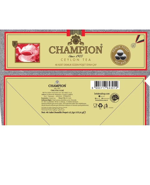 Champion Demlik Poşet 48 Adet - Resim 4