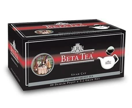 Beta English Breakfast Demlik Poşet 100 Adet (Seylan Çayı - Ceylon Tea) (Earl Grey - Bergamot - Tomurcuk Çayı) ürün görseli 1