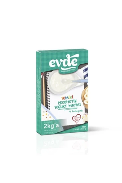 EVDE Yomini Probiyotik Yoğurt Mayası Paket 5x1 gr (HELAL BELGELİ) ürün görseli 1