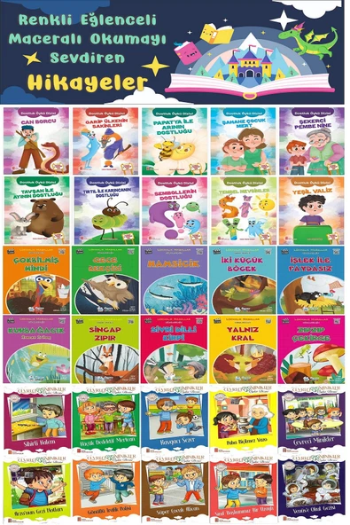 2.Sınıflar İçin Renkli Eğlenceli Maceralı Okumayı Sevdiren Hikayeler (30 Kitap) ürün görseli 1