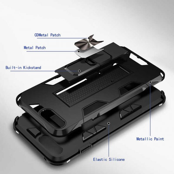 Apple iPhone 6 Plus Kılıf Zore Volve Kapak - Resim 5