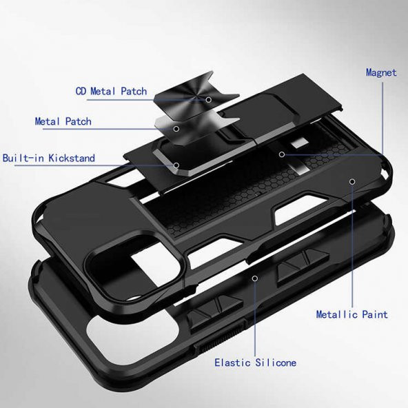 Apple iPhone 12 Mini Kılıf Zore Volve Kapak - Resim 4