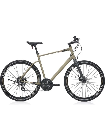 Carraro Sportive 324 28 Jant 24 Vites 44 cm Hidrolik Disk Fren Şehir Bisikleti-Mat Haki Yeşil ürün görseli 1