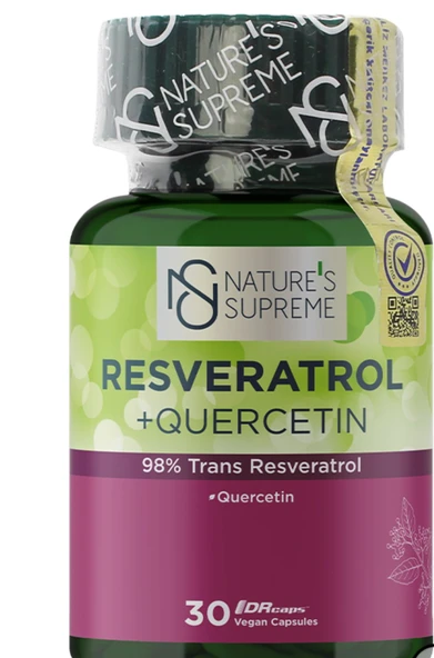 Nature's Supreme Resveratrol + Quercetin 30 Kapsül ürün görseli 1