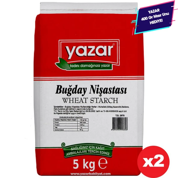 5 Kg x 2 Paket - Yazar Buğday Nişastası ürün görseli 1