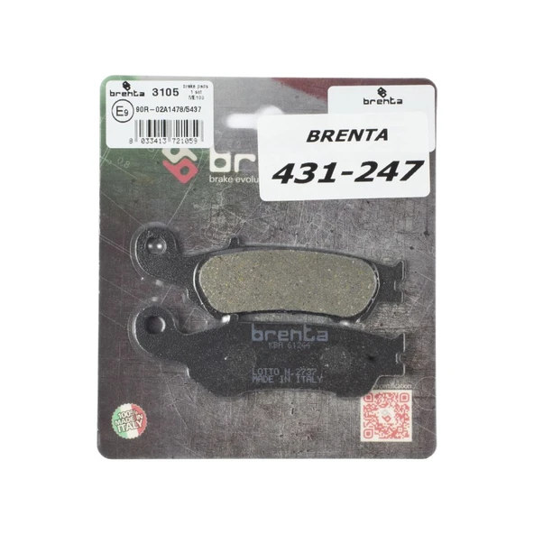 Yamaha Wr 450 F Brenta Ön Fren Balata ürün görseli 1