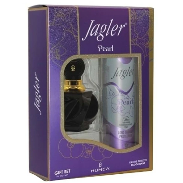 Jagler Parfüm Seti Kadın / For Women 60ML Pearl + 150ML Deodorant (Mor) ürün görseli 1