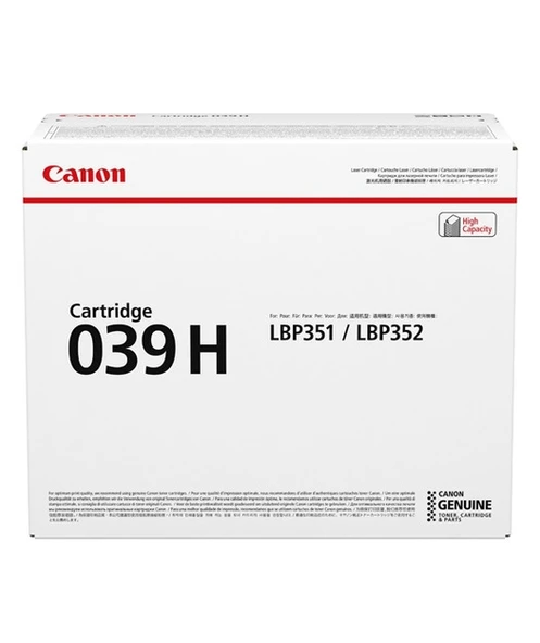 CANON 039H BK Toner Kartus 0288C001 0288C001 ürün görseli 1
