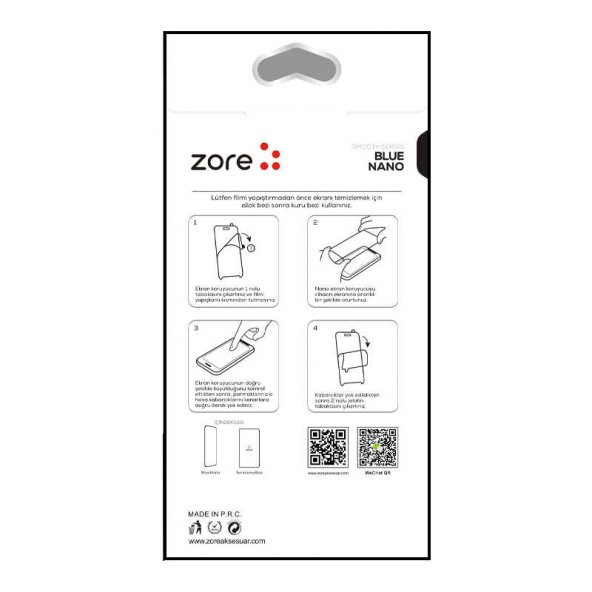Galaxy M12 Zore Blue Nano Screen Protector - Resim 2