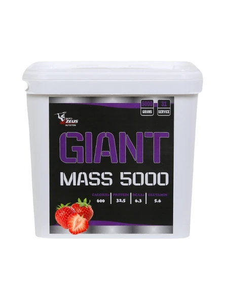 Zeus Nutrition MassGainer 5000 Gr-Çilek Aromalı ürün görseli 1