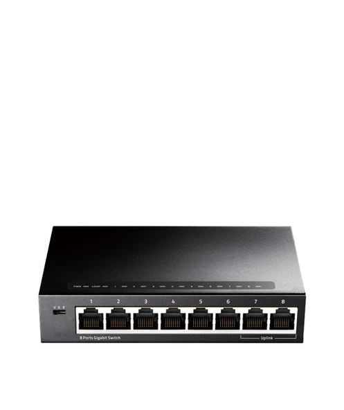 CUDY 8-Port Gigabit Metal  Switch ürün görseli 1