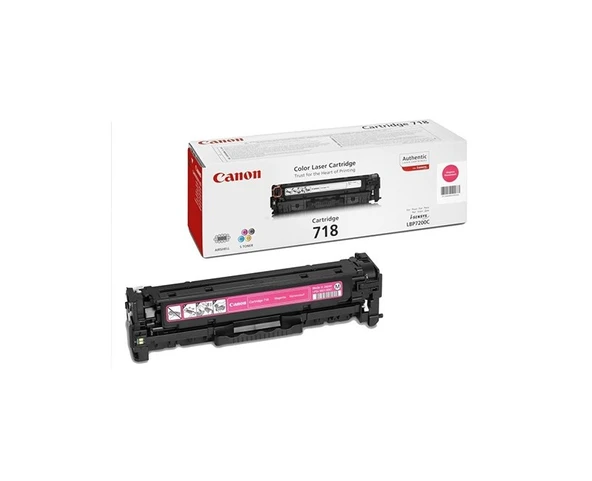 CANON CRG-718M LBP 7200 Modeli için kirmizi toner ürün görseli 1