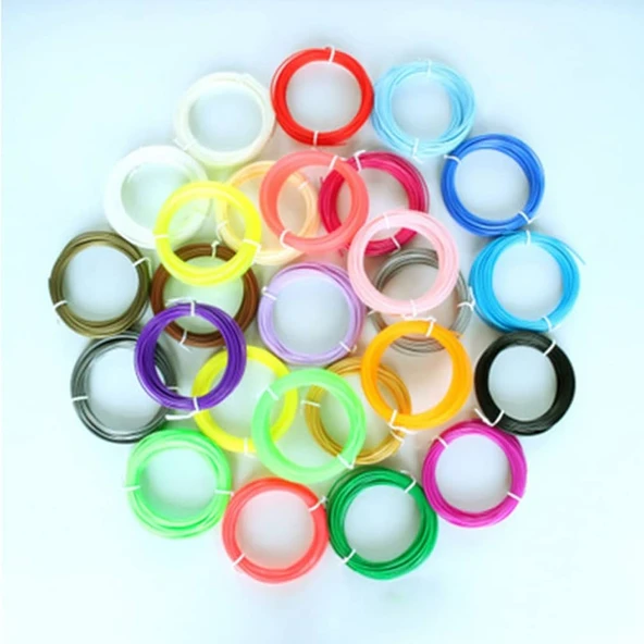 25 renk 250 metre (25x10 metre) PLA Filament ürün görseli 1