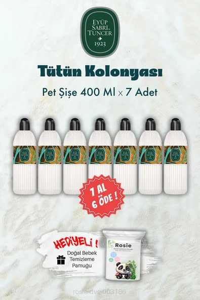 400 ML Pet Şişe Tütün Kolonyası 7 AL 6 ÖDE ve ROSIE Hediye ürün görseli 1