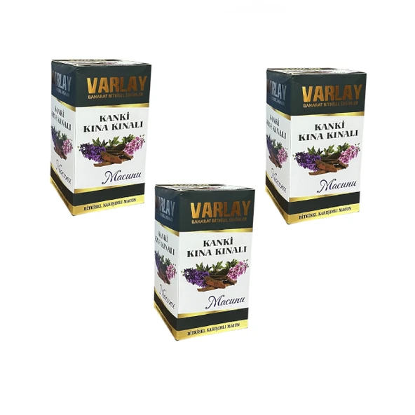 Varlay Kanki Kına Kınalı Macun 450 gr 3 Adet ürün görseli 1