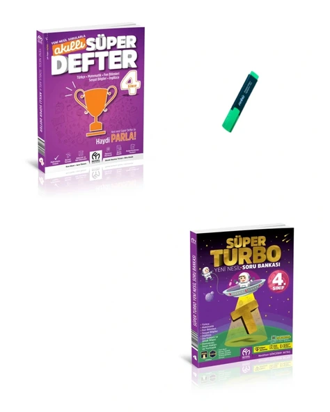 4. Sınıf Akıllı Süper Defter ve Yeni Nesil Turbo Tüm Dersler Soru Bankası ürün görseli 1